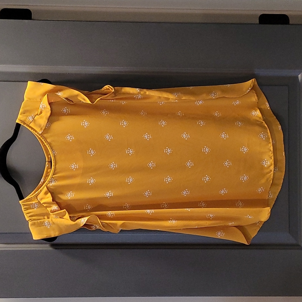 Loft Print Sleeveless Blouse